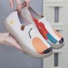 2024 New Spring and Autumn Leisure Fashion Old Beijing Women's Shoes Flat Comfortable Non-slip Soft Sole Lazy Shoes Female