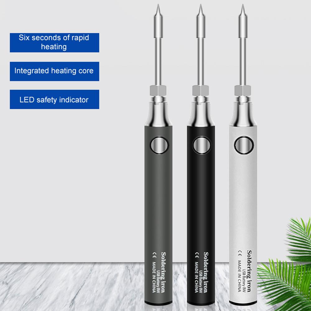 Компактный паяльник, беспроводной перезаряжаемый через USB паяльник, портативные и безопасные сварочные инструменты для дома