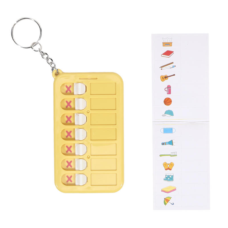 Portable Daily Plan Board Home Chore Chart Keychain Daily Schedule Keyring Chore Chart Key Chain Planner To Do List Chart Board