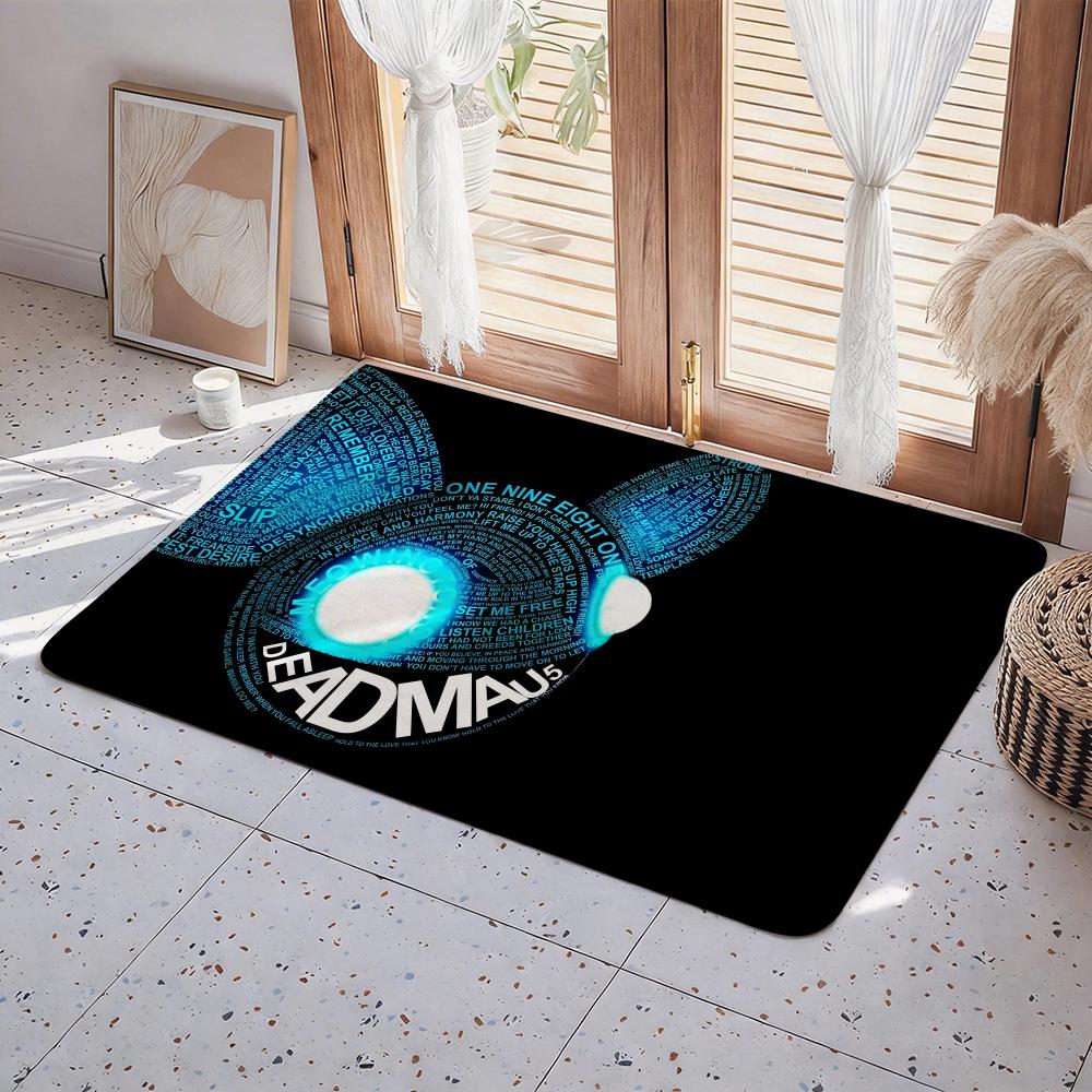 Singer D Deadmau5 Floor Mat Eco Flannel Doormat Non Slip Odorless Indoor Floor Rug Soft Short Plush Home Mat