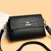 Crocodile Pattern Leather Bags for Women Ladies' Shoulder Messenger Bag