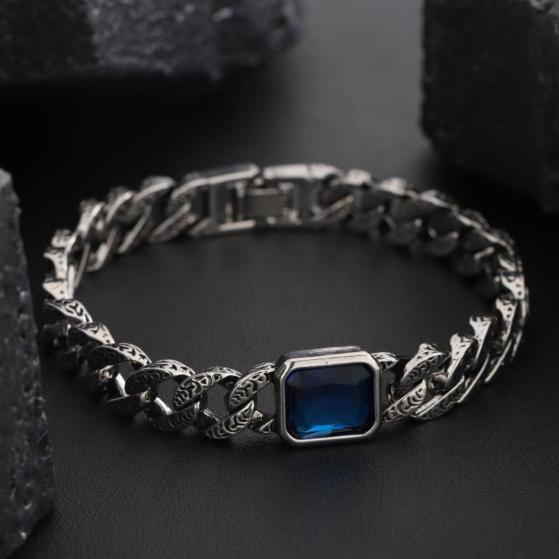 Bracelet Men's Titanium Steel Does Not Fade, High-end Sense Versatile Hip-hop Jewelry Women's Simple Personality Retro Accessories