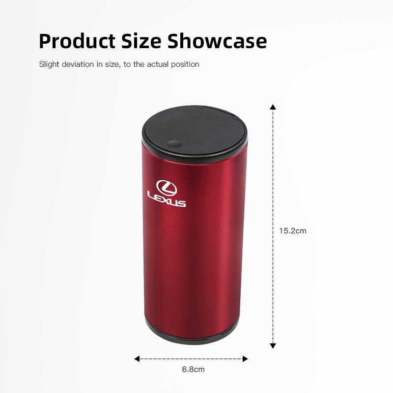 Car Central Control Storage Box Garbage Bin Valve Stem For Lexus LS LC RZ IS350 ES300 GS350 CT200h GX460 LX570 RX500h NX300 ES