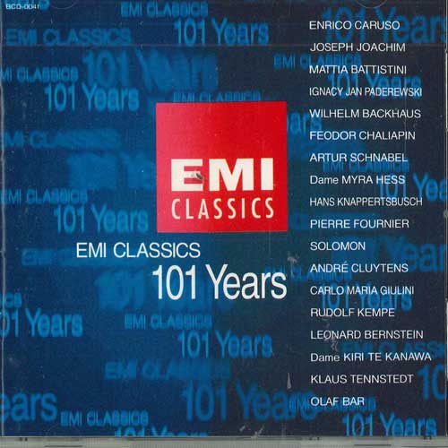 CD VARIOUS - Emi Classics 101 Years BCD0041 EMI CLASSICS Japan Classical Used