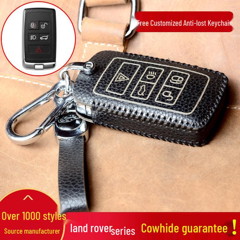 Кожаный чехол для ключей для Land Rover Range Rover Sport, Evoque, Velar, Defender, Discovery, Freelander - Унисекс