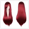 Colorful Long Straight Cosplay Wig 80cm Anime Party Role Play Wig Heat Resistant Fiber for Women