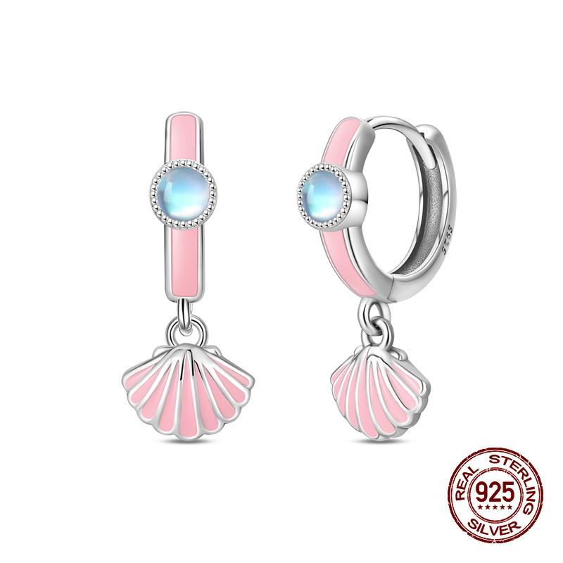 Серьги-гвоздики для женщин Медь Разноцветная Ракушка Морская звезда Сверкающая Бабочка Роскошные Изысканные Ювелирные Изделия Серьги для Девочек