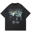 Футболка унисекс с рисунком волков Streetwear 2024