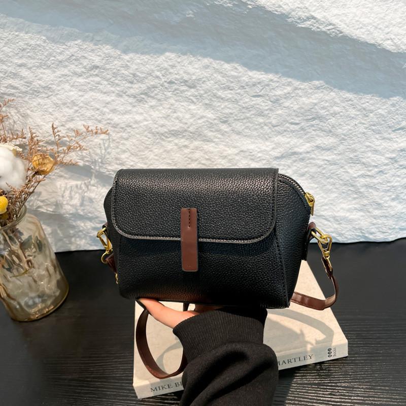 Fashionable Pu Leather Small Square Bag Elegant Casual Side Bag For Daily Use