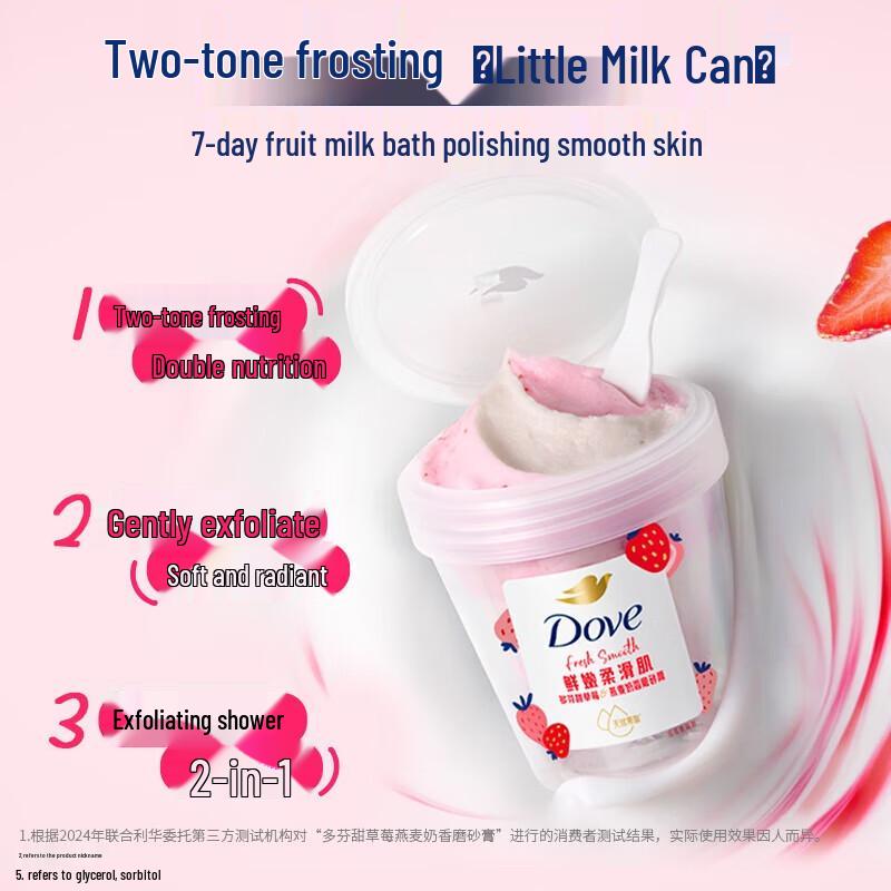 Dove Sweet Strawberry Oatmeal Milk Bath Set