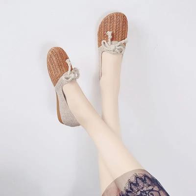 Мода 2025 Новинка С бантом Слипоны Женская обувь Для ходьбы Эстетика Y2k Модные предложения Высокое качество Дешевое предложение Корейский 39 Женская обувь