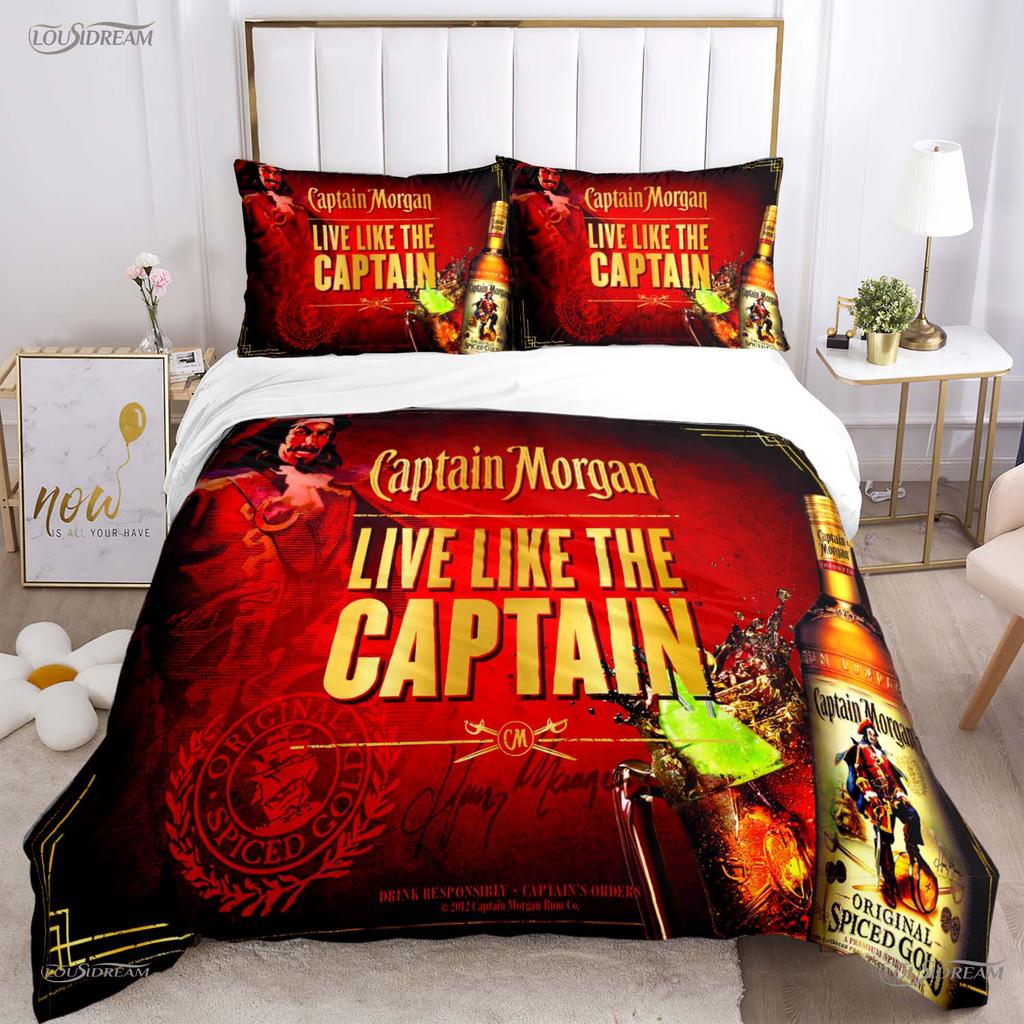 Captain morgan Casal Всесезонный пододеяльник Одеяло Постельное белье Мягкий пододеяльник и наволочки Для мальчика Односпальный/Двуспальный/Королевский/Кинг
