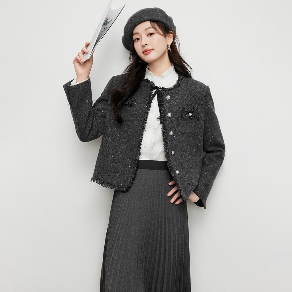 MIXMAX Casual Versatile Temperament Fashionable Age Reducing and Slimming Short Jacket