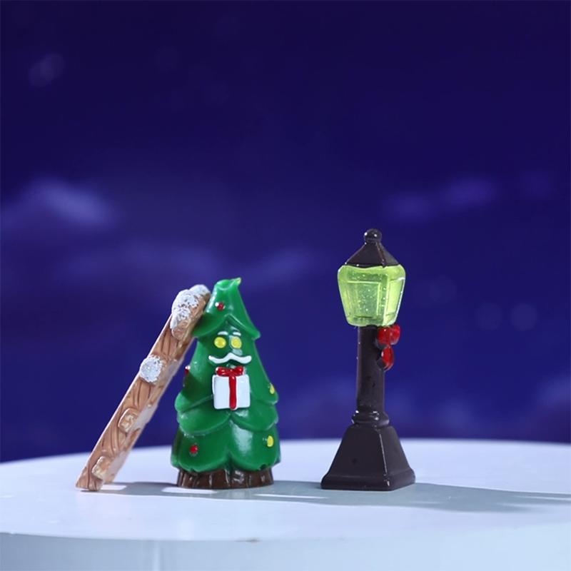 1PC Creativity DIY Resin Ornaments Micro Landscape Gift Mini Accessories Christmas Decorations Adorn