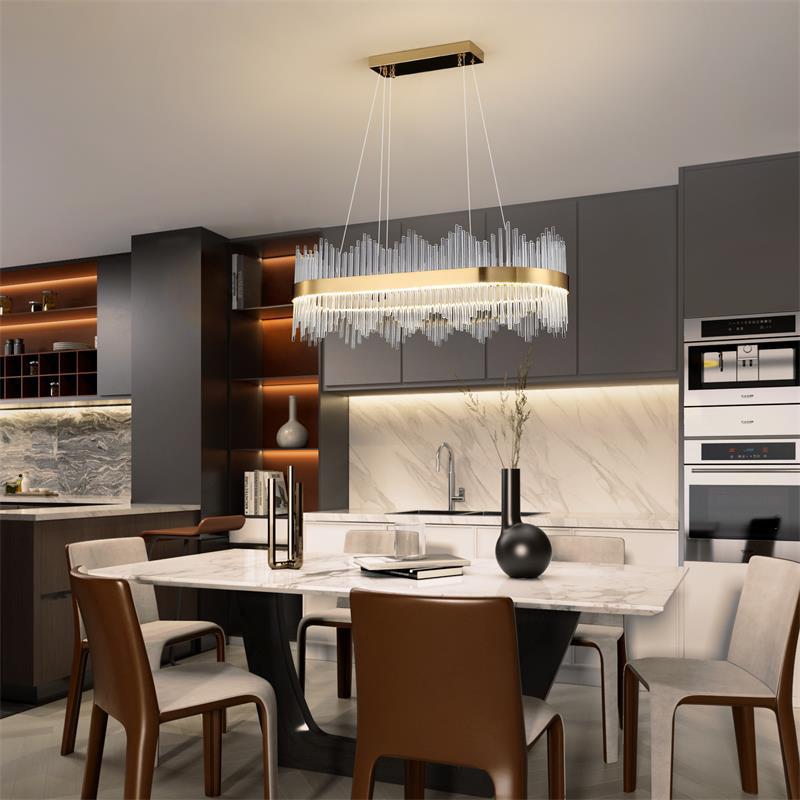 Роскошная хрустальная люстра в стиле постмодерн для гостиной, спальни или столовой — индивидуальный дизайн кольца