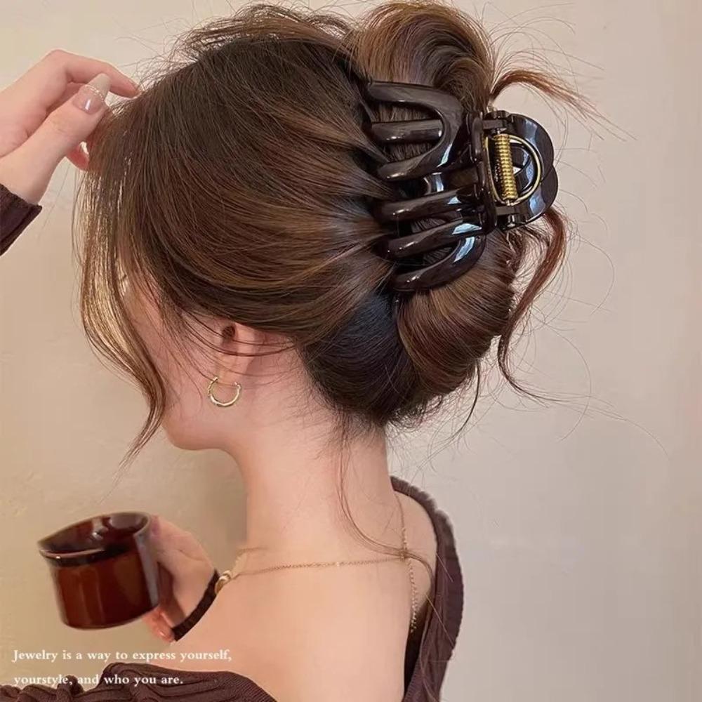 Sweet Hair Ornament Back Long Hair Hairpin Fashion Pumpkin Hair Claw Clip  For Women Gift