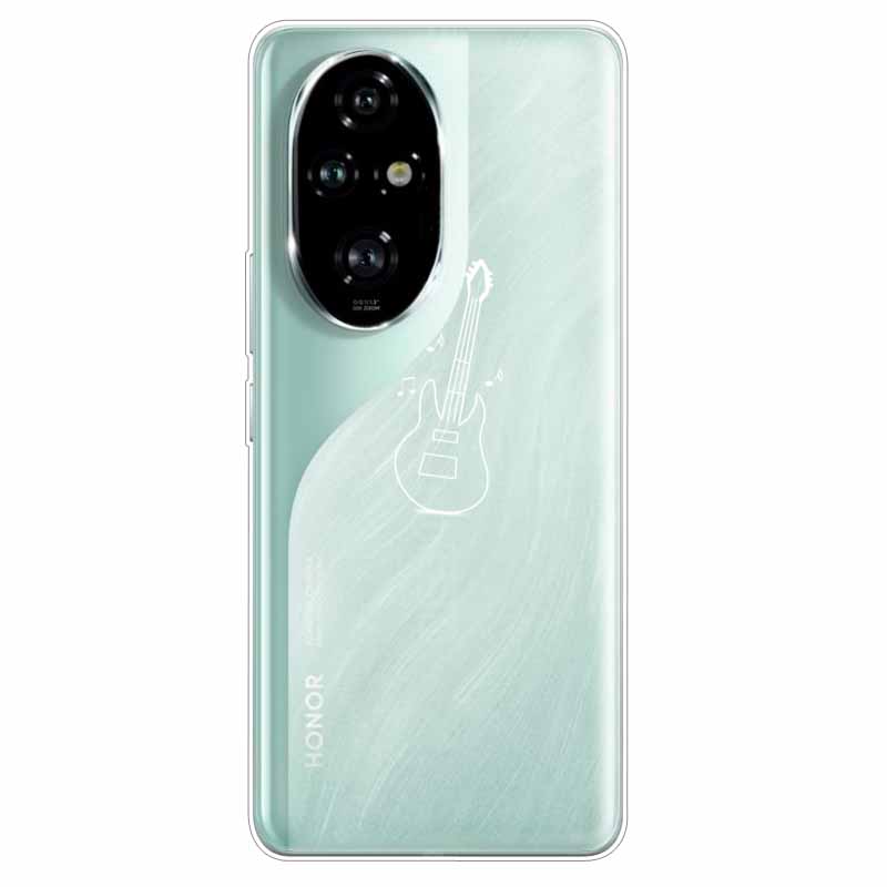 For Honor 200 / 200 Lite / 200 Pro Case Clear Soft TPU Lovely Silicone Back Cases for Honor 200 Pro Transparent Cat Bumpers