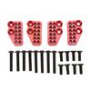4pcs Metal Porous Front Rear Shock Absorber Fixed Codes for Axial Capra 1.9 UTB AXI03004 RC CarRed