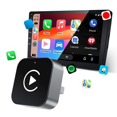 2-в-1 Беспроводной адаптер CarPlay Android Auto Plug & Play Преобразователь проводного в беспроводной донгл для автомобилей с заводским проводным CarPlay