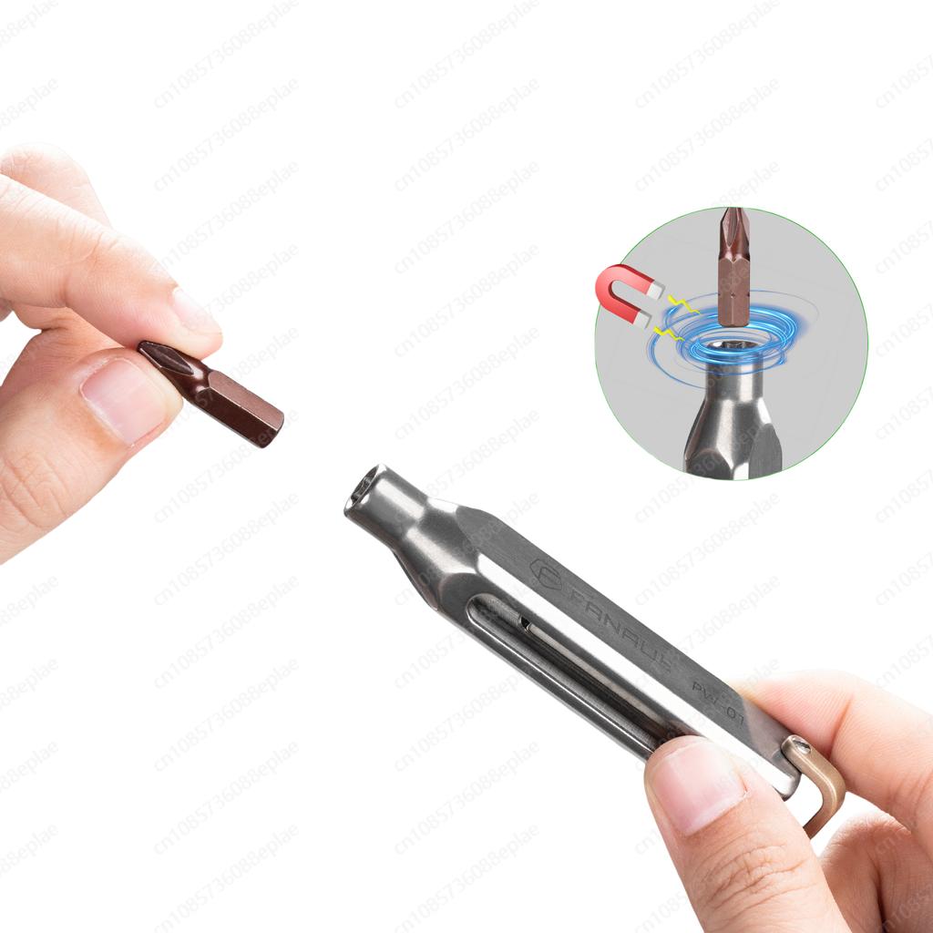 PW-01 Tripod Magnetic Titanium Screwdriver Set - Small EDC Multi-Precision Pocket Tool 130g Lightweight