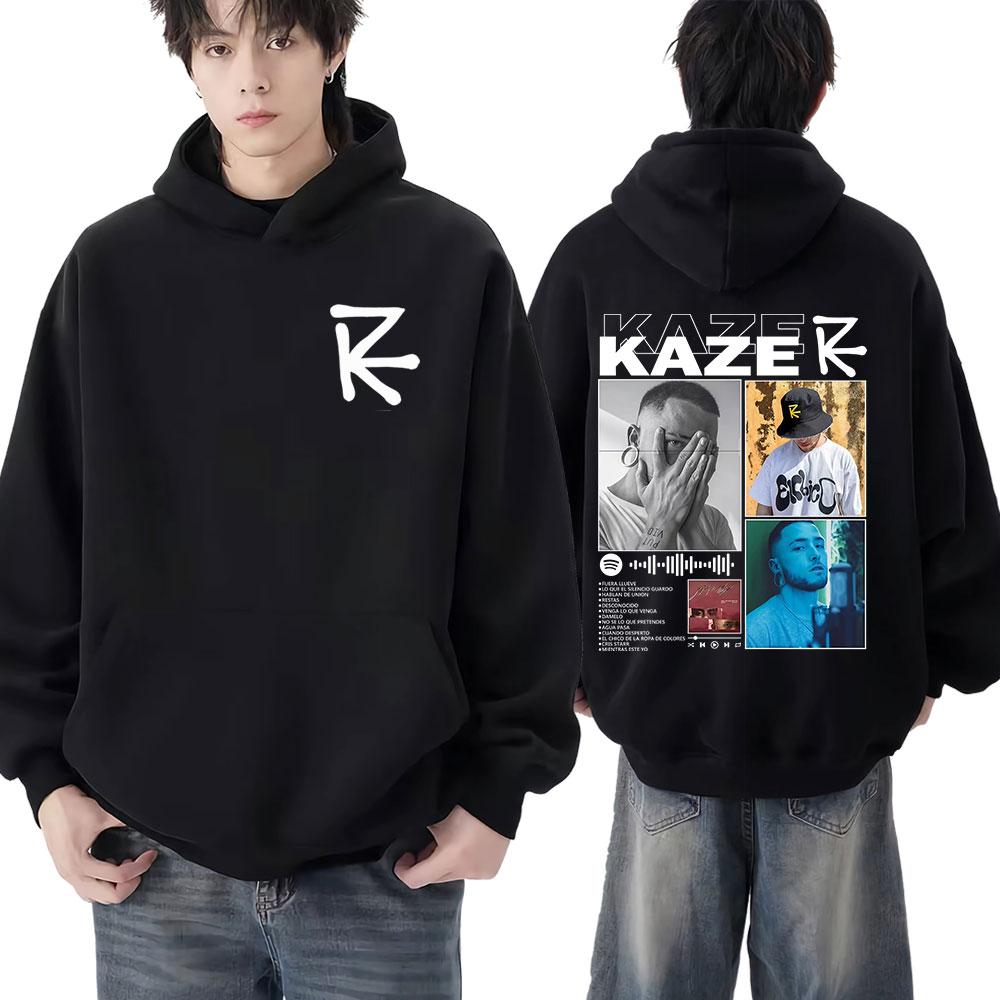 Rapper Kazer Album Tour 2025 Cover Print Hoodie Men Long-sleeved Loose Casual Sweatshirt Loose Casual Pullover Winter Streetwear