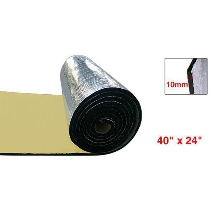 Isolant thermique de voiture SOURCING MAP Tapis isolation acoustique voiture porte capot moteur 10mm 40"x24" 100x60cm