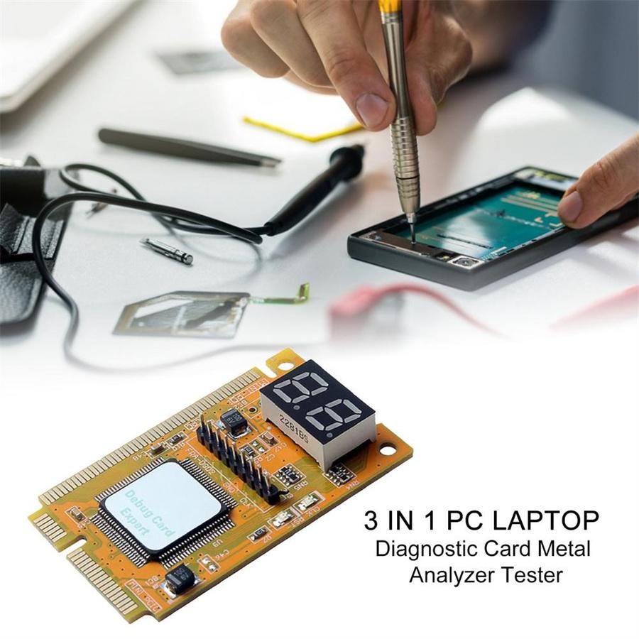 Модуль анализатора для ПК/ноутбука 3-в-1 MINI PCI/MINI PCI-E /LPC, тестовая карта для диагностики, комбинированная отладочная карта для ноутбука, электронная печатная плата