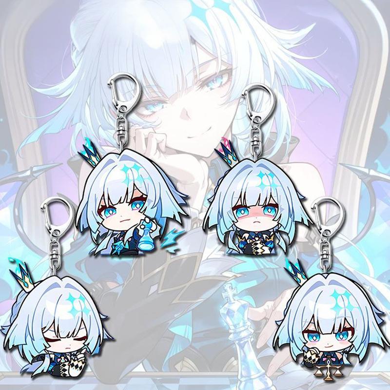 Игра Honkai Star Rail Ключница Косплей Кэридра Кавайный Акриловый Подвеска Брелок Брелок Аксессуары для Сумки Украшение Реквизит