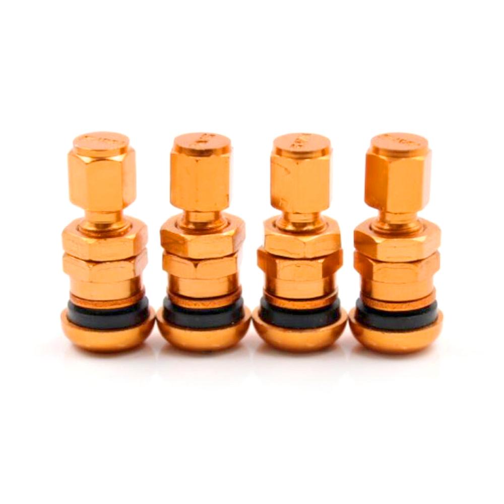 4Pcs Car Truck Motorcycle Valve Short Stems Metal Bolt Tire Valve Stem Kit with Dust Cap Stem Caps1