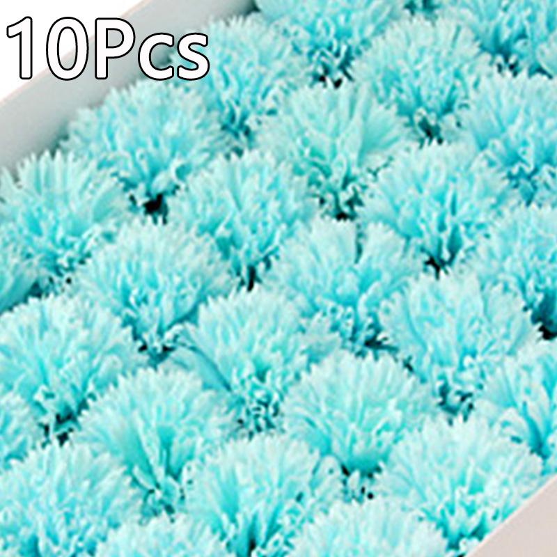 10 шт. мыльные цветы имитация головок гвоздик вечный букет цветов искусственный подарок на День благодарения материал для поделок на День матери