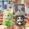 New Design Case For TCL 20B (6159K) Fashionable Black Love Pattern Shockproof Protective Cover Soft Silicone Black Case