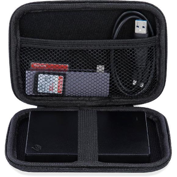 Жесткий кейс Ginsco для портативного внешнего жесткого диска Seagate 1/2 ТБ 5 ТБ, для ультратонкого жесткого диска UnionSine 500 ГБ/1 ТБ, Универсальный кейс для HDD для