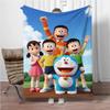 Doraemon Japanese Anime Blanket Girls Boys Plush Sofa Throw Blanket Novelty Warm Blanket All Season Children Student Kids Gift