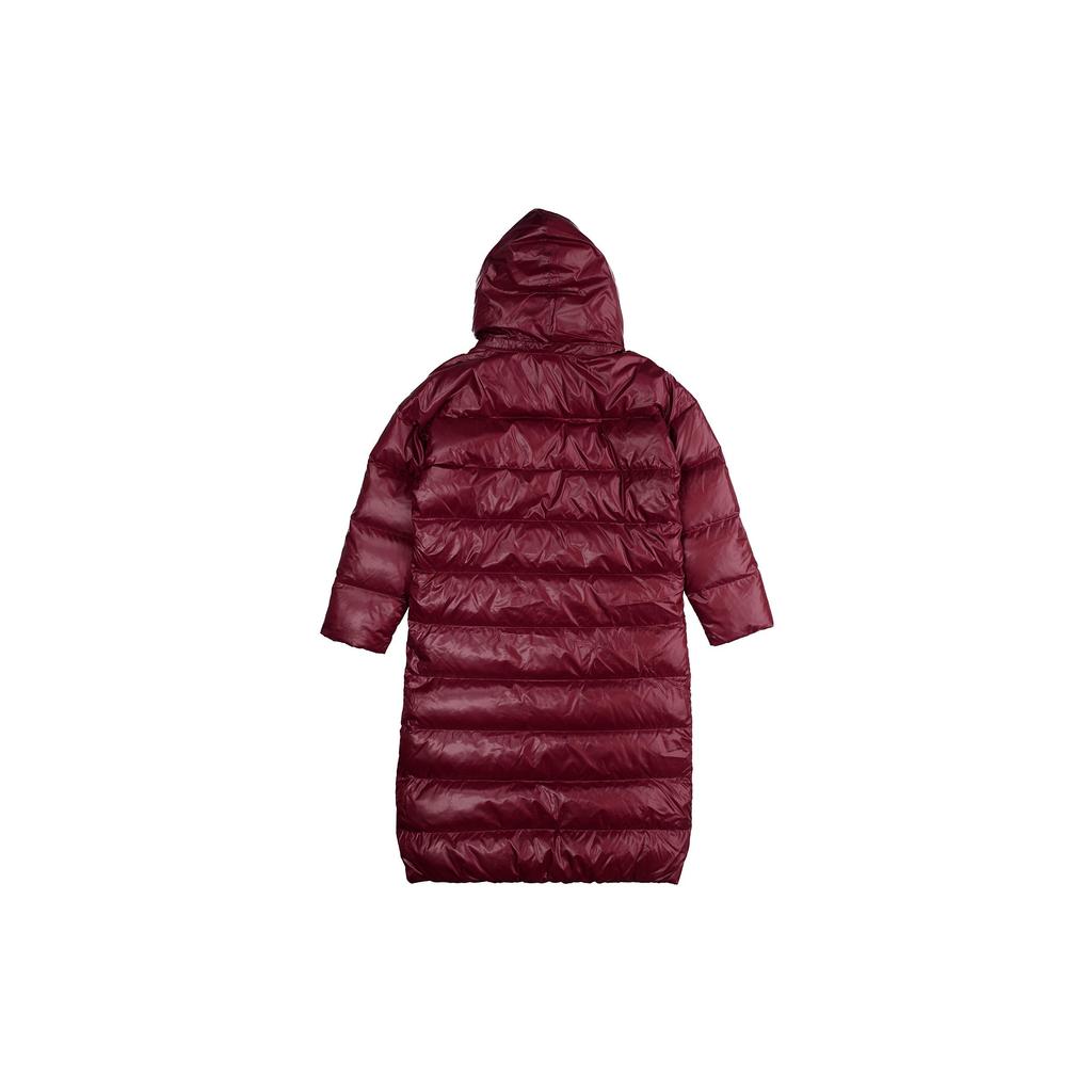 Nike Теплая длинная куртка-пуховик с капюшоном, женская верхняя одежда, бордовый цвет CU5821-638