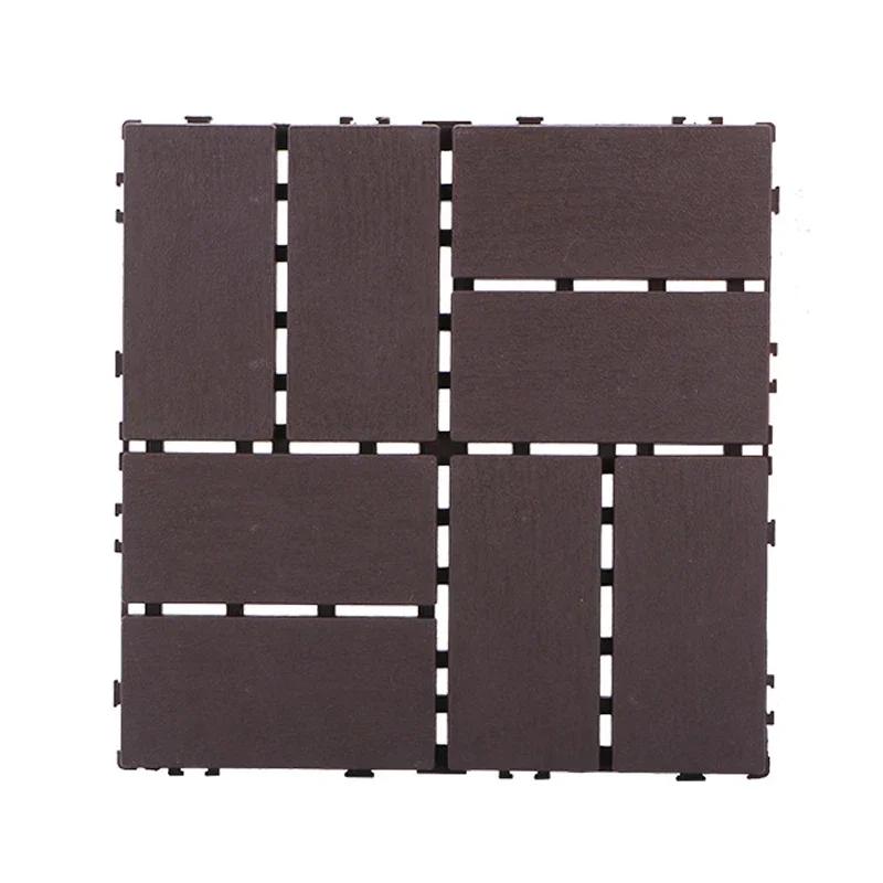 30x30 см Уличная плитка для пола из пластика для стыковки напольных покрытий для балкона, двора, террасы, ремонт водонепроницаемого пластикового пола