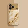 Узор «Золотой Мраморный Вихрь» для чехла iPhone 17 модные чехлы для телефона Стеклянный чехол для телефона для iPhone 17 16 15 14 13 12 11pm Pro Plus