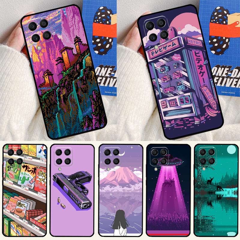 Art Pixel Aesthetic For Samsung Galaxy M33 M13 M23 M53 M15 M55 M31 M51 M14 M34 M54 M20 M30s M32 M52 Phone Case