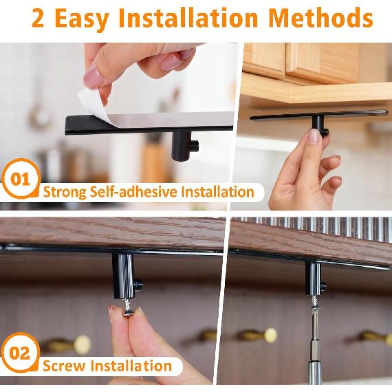 4 Pcs Stand Mixer Attachment Holders Compatible with Kitchen Aid Mixer Accessories, Mixer Beater Scraper Hanging Holders Storage Organizer, Securely
