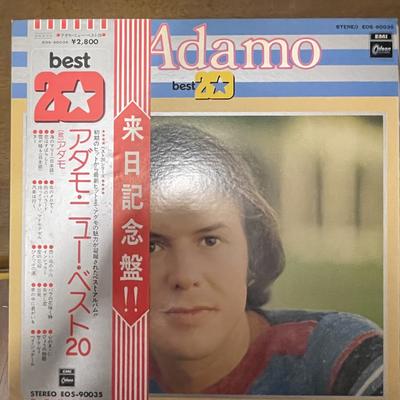 Виниловая пластинка ADAMO - Лучшее 20 EOS90035 Odeon Japan Оби Поп