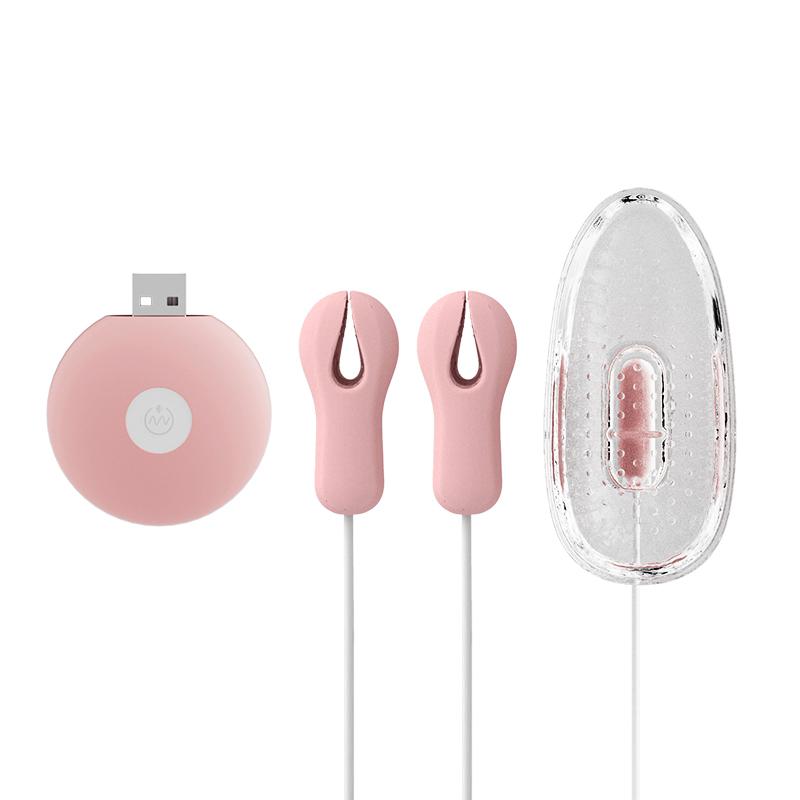 10 Mode Strong Nipple Clamp Vibrators Breast Clips Electric Nipple Stimulator with Handle Control Adult Toys for Women