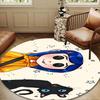 Mystery Coraline's World Round mat, Anti-slip Circle Carpet Chair rug For livingroom,Bedroom, doormat home decor Gift Christmas Gifts