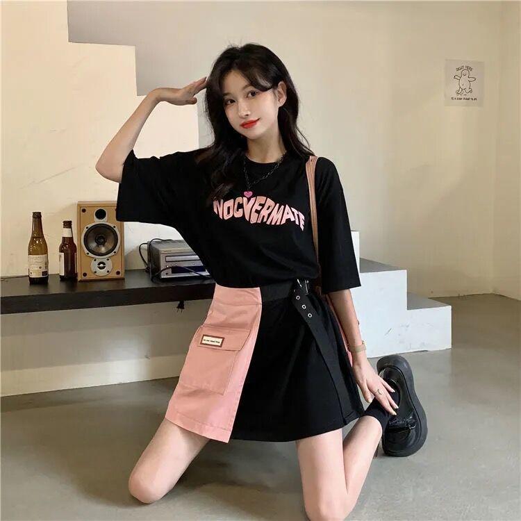 Шикарный женский летний комплект из двух предметов: юбка и футболка - трендовый дизайн 2022 года