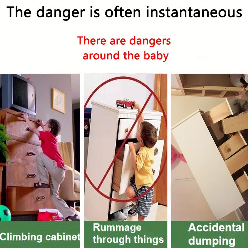 Мебельные анкеры Прочные самоклеящиеся Фиксированные Устройство предотвращения опрокидывания Без сверления Безопасность Защита от опрокидывания Защелки для шкафов Анкеры