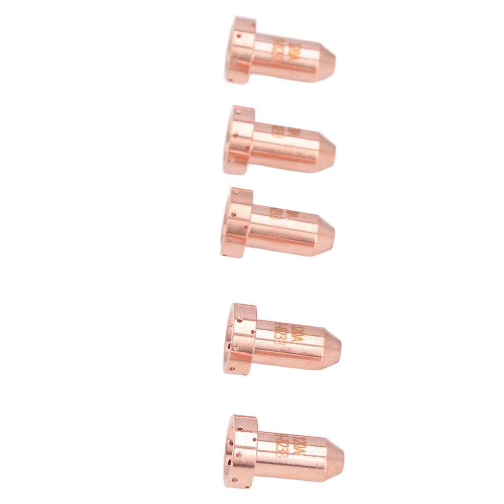 5PCS 9‑8233 Nozzle Tips Brass Cutting Torch Tip Replacement Plasma Cutter Consumables for SL60 SL100