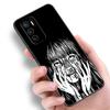 Junji Ito Terror Horror Anime Case For Xiaomi Redmi Note 7 8 9 10 Lite 11 11E 11T 12 Pro 11S 4G 10T 5G 8T 9S 10S TPU Black Cover