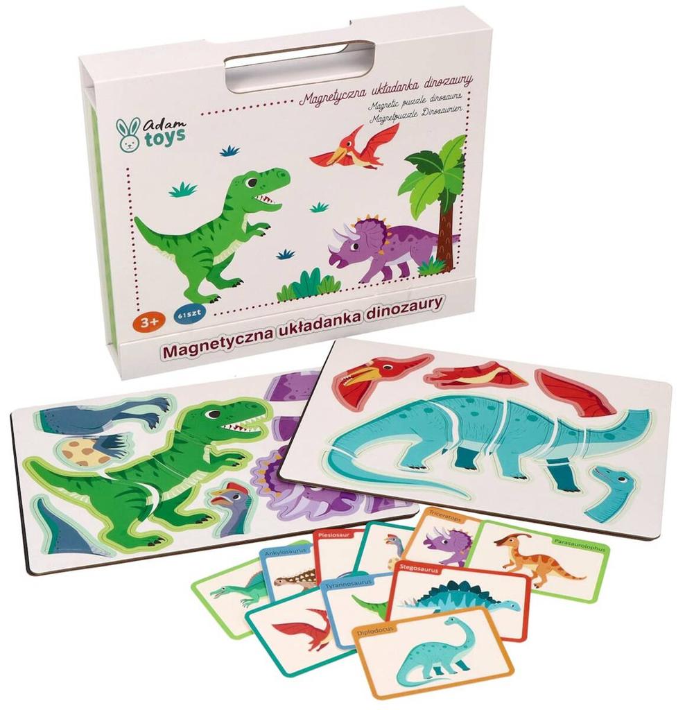 Tablica Układanka Magnetyczna - Dinozaury