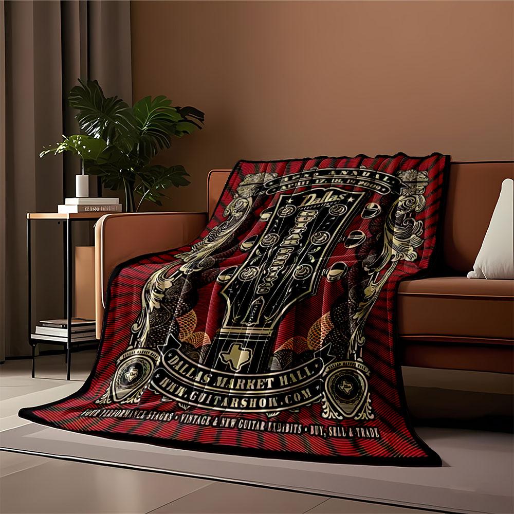 Dallas Guitar Festival Blanket for all seasons blanket lunch break throw gift