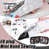 Портативная мини-ручная швейная машинка, бытовой беспроводной электрический набор для шитья, быстрый ремонт одежды, инструменты для ручных работ