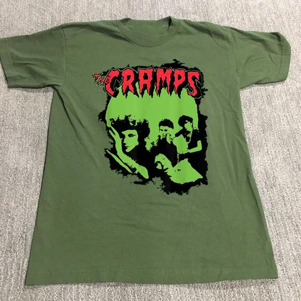 Коллекция подарков для фанатов группы The Cramps Футболка зеленая S-5XL M518 Унисекс