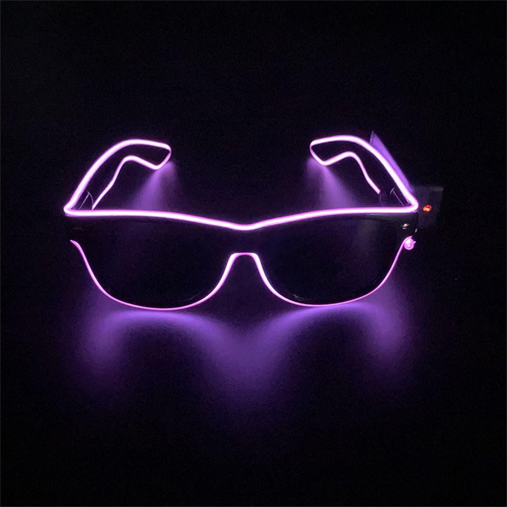 El Wire Party SunGlasses Glow Sunglasses Luminous Glasses Led Glasses Neon Glasses Flashing Glasses